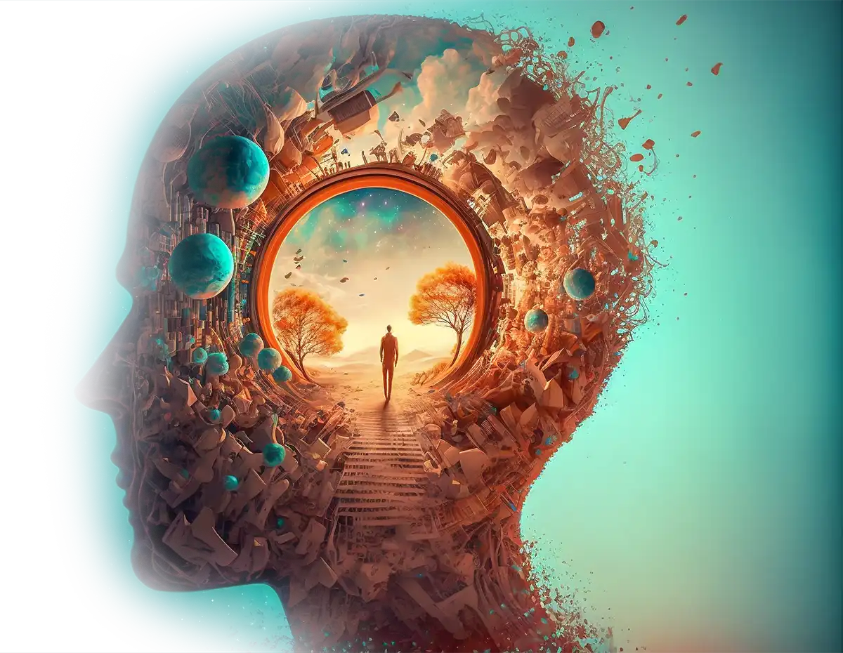 illustration of a cluttered mind finding clarity